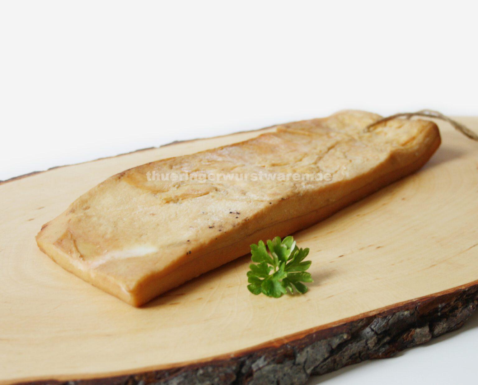 Doppelt geräucherter Rückenspeck (dünn) Fleischerei Müller … iss was